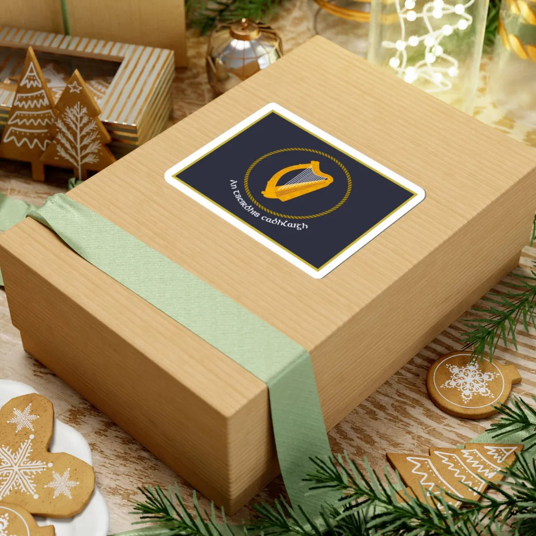 Irish Naval Service Flag (Ireland) STICKER Vinyl Kiss-Cut Decal - The Sticker Space