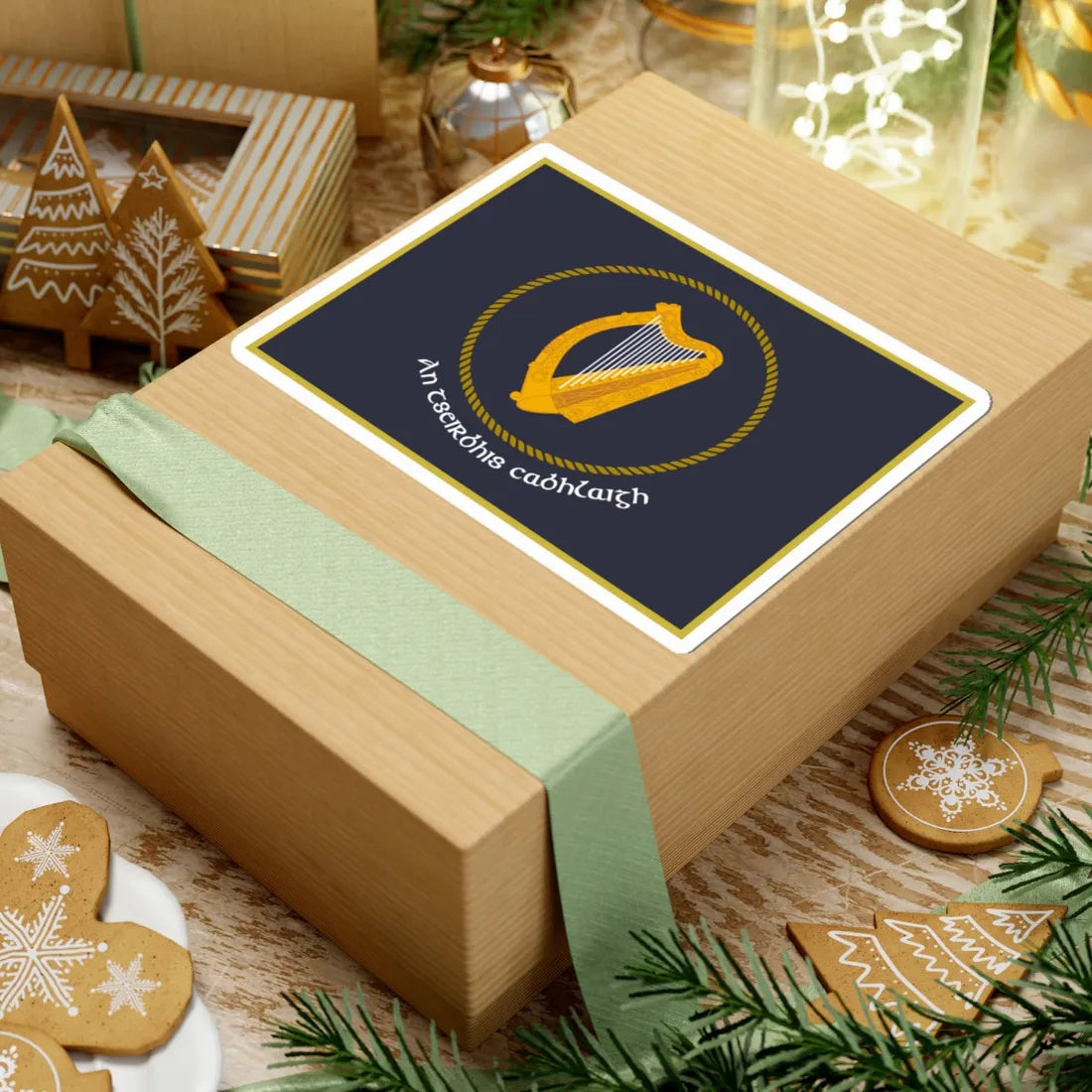 Irish Naval Service Flag (Ireland) STICKER Vinyl Kiss-Cut Decal - The Sticker Space