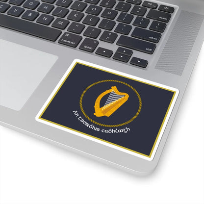 Irish Naval Service Flag (Ireland) STICKER Vinyl Kiss-Cut Decal - The Sticker Space