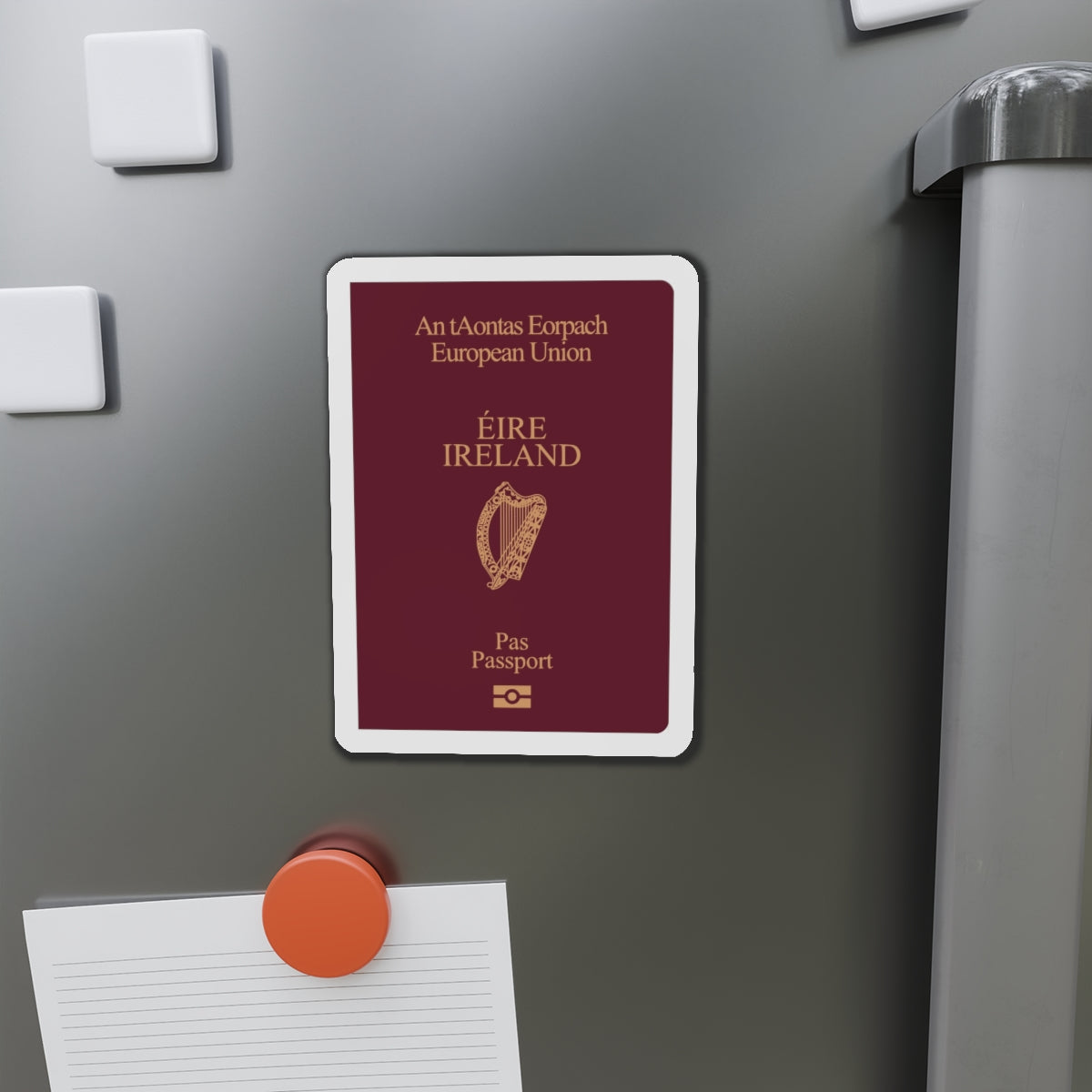 Irish Passport - Die-Cut Magnet-The Sticker Space