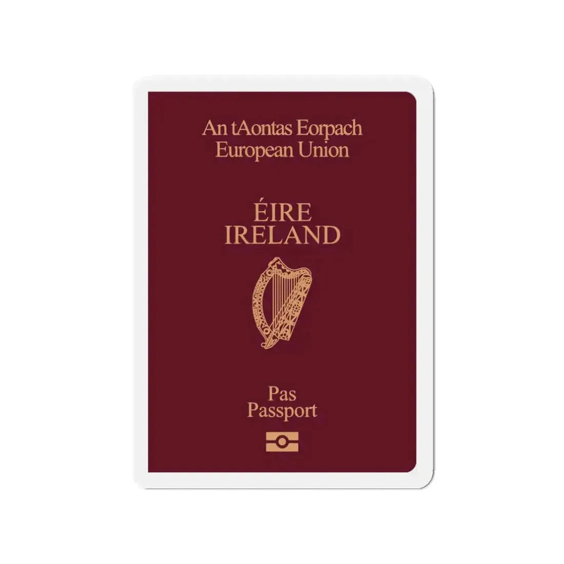 Irish Passport - Refrigerator Magnet 3 Inch - The Sticker Space