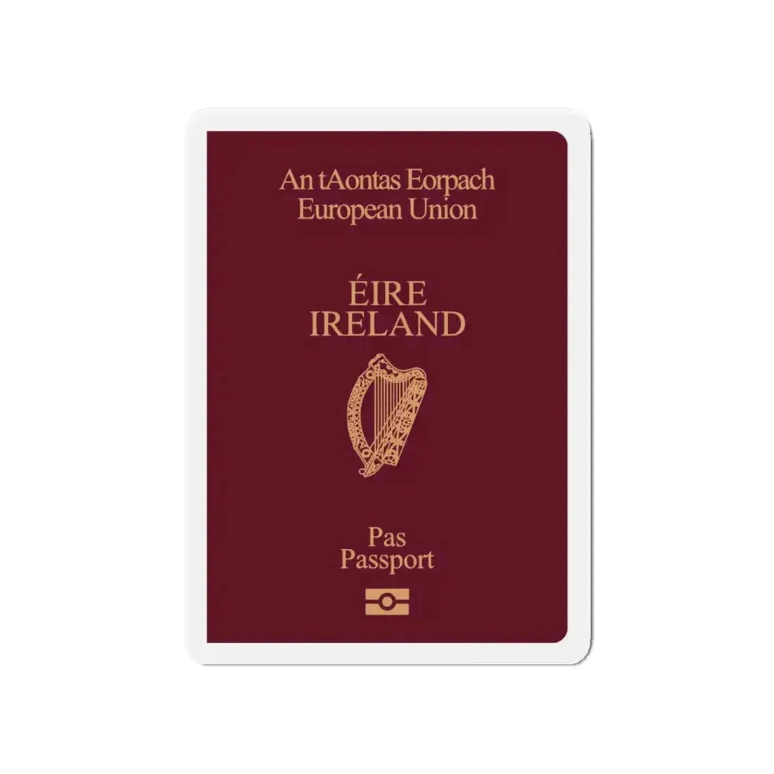 Irish Passport - Refrigerator Magnet 4 Inch - The Sticker Space