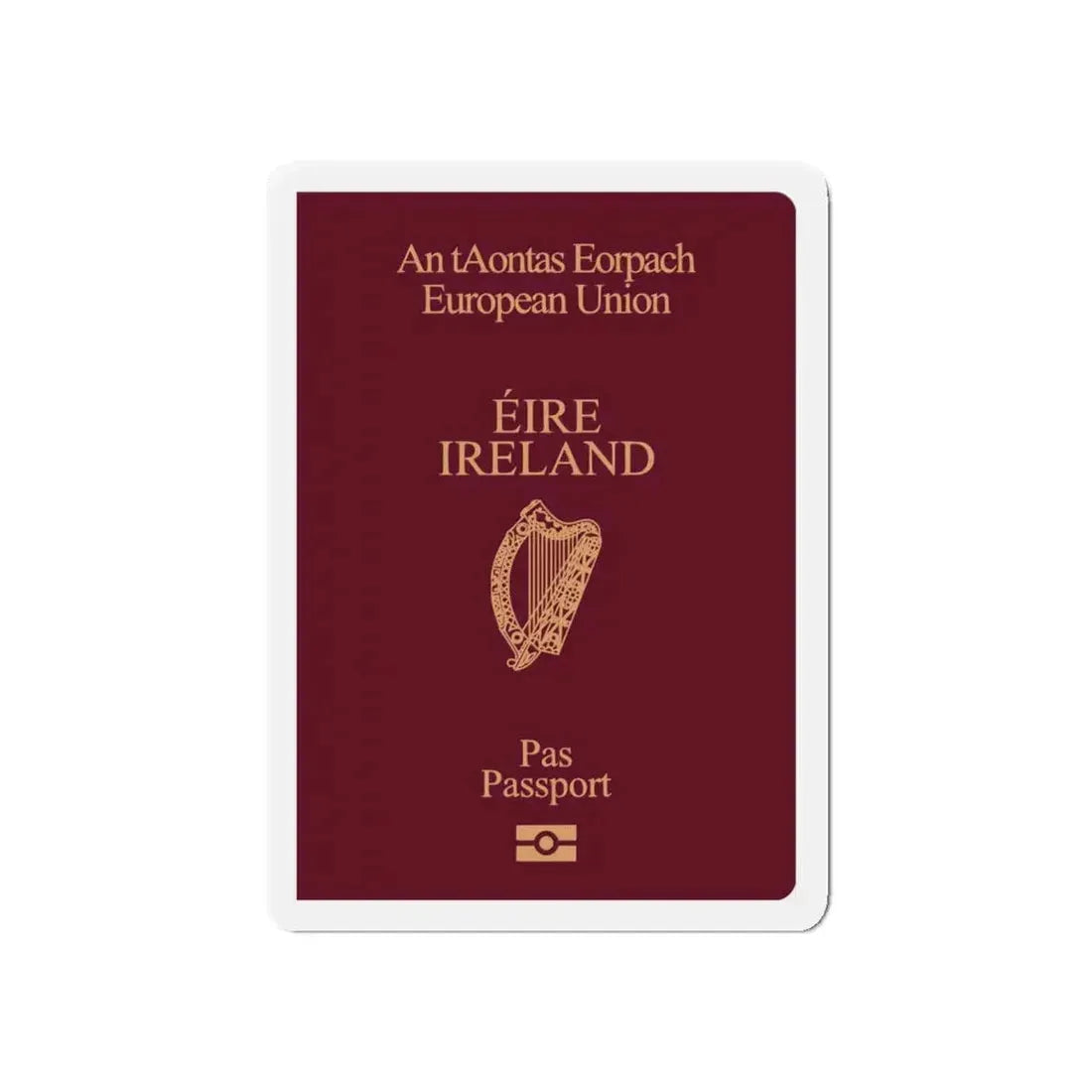 Irish Passport - Refrigerator Magnet 5 Inch - The Sticker Space