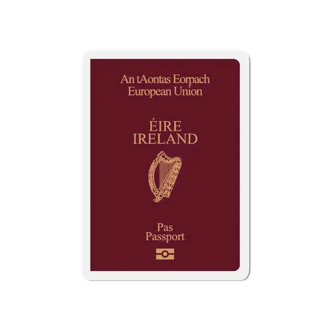 Irish Passport - Refrigerator Magnet 6 Inch - The Sticker Space