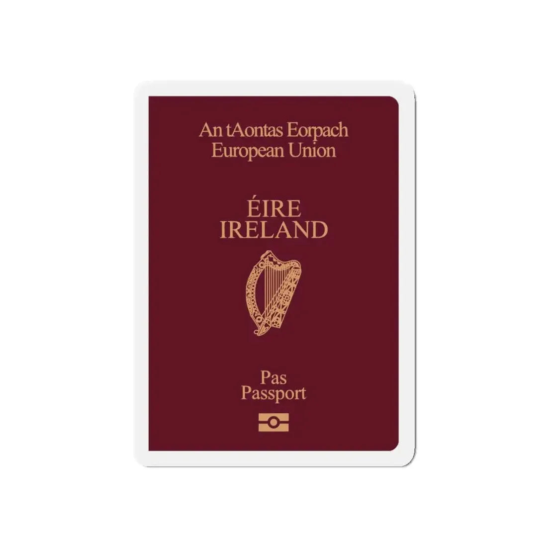 Irish Passport - Refrigerator Magnet - The Sticker Space