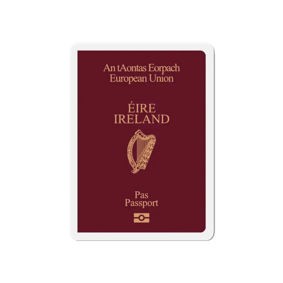 Irish Passport - Refrigerator Magnet - The Sticker Space