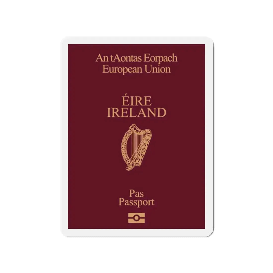 Irish Passport - Refrigerator Magnet - The Sticker Space