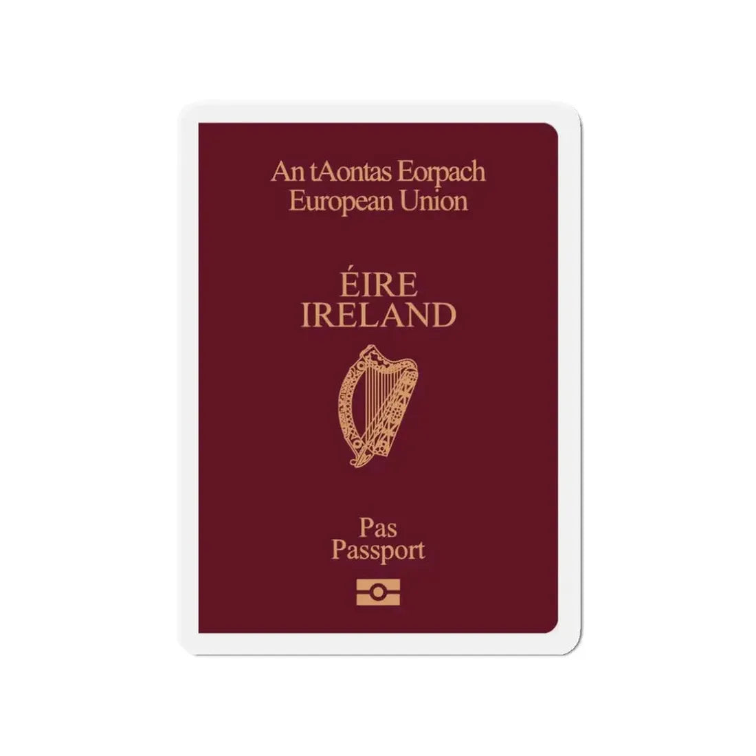 Irish Passport - Refrigerator Magnet - The Sticker Space
