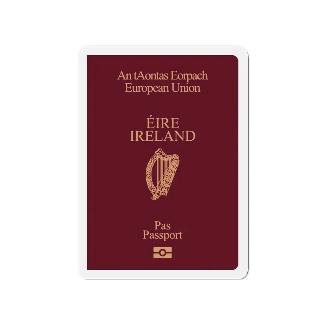 Irish Passport - Refrigerator Magnet - The Sticker Space