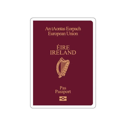 Irish Passport STICKER Vinyl Die-Cut Decal 2 Inch - The Sticker Space