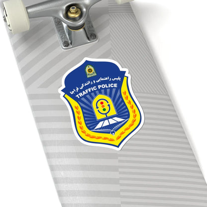 IRI.Traffic-Police (Iran) (Coat of Arms) STICKER Vinyl Kiss-Cut Decal - The Sticker Space