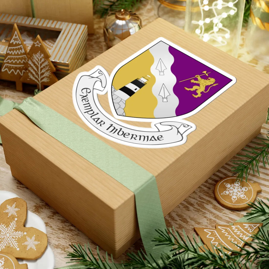 IRL COA County Wexford 3D (Ireland) (Coat of Arms) STICKER Vinyl Kiss-Cut Decal - The Sticker Space