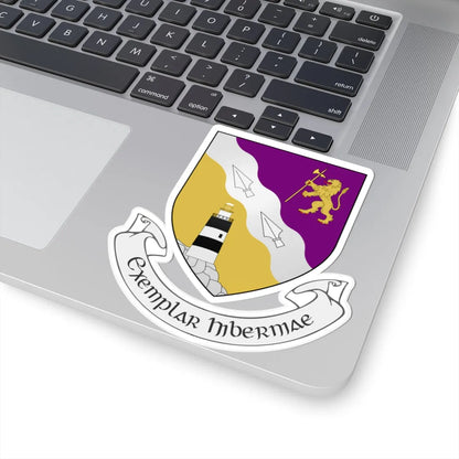IRL COA County Wexford 3D (Ireland) (Coat of Arms) STICKER Vinyl Kiss-Cut Decal - The Sticker Space