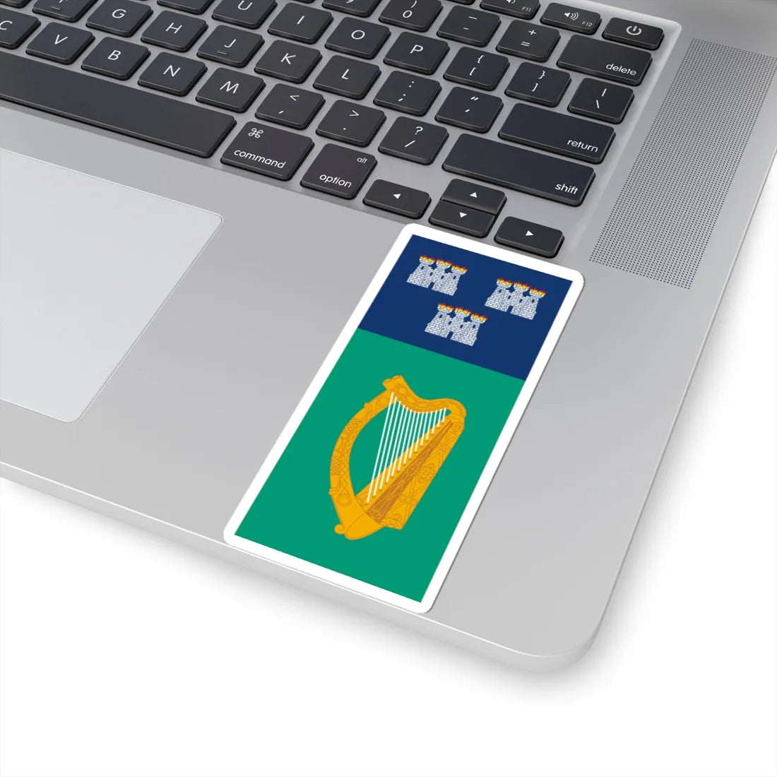 IRL Dublin flag vertical (Ireland) STICKER Vinyl Kiss-Cut Decal - The Sticker Space