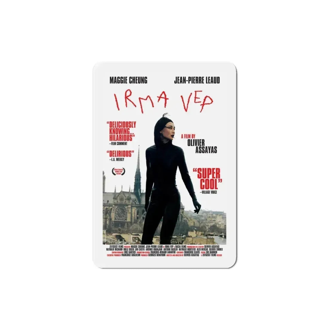 Irma Vep 1997 Movie Poster Refrigerator Magnet 3 Inch - The Sticker Space