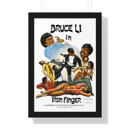 IRON FINGER 1979 - Framed Movie Poster 16″ x 24″ Black - The Sticker Space