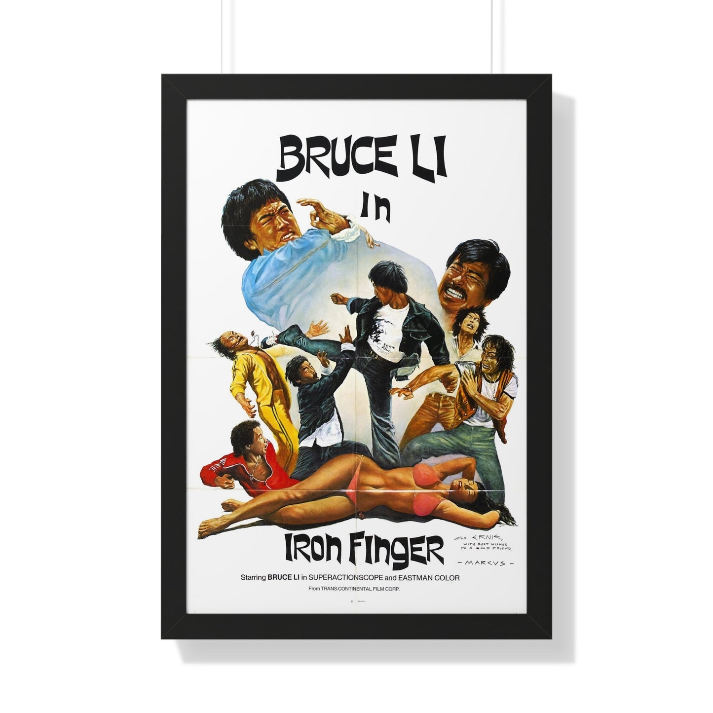 IRON FINGER 1979 - Framed Movie Poster-20" x 30"-The Sticker Space