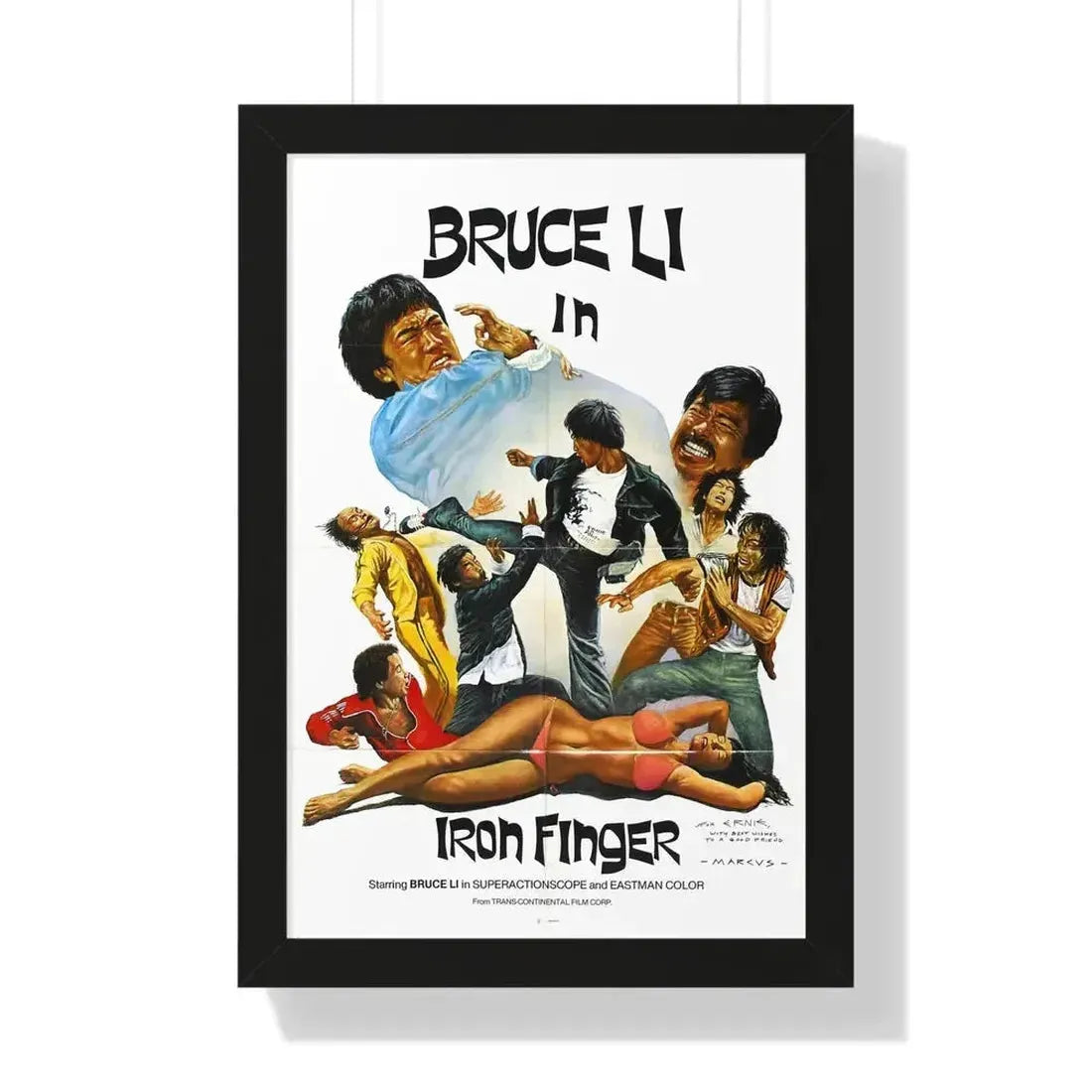 IRON FINGER 1979 - Framed Movie Poster - The Sticker Space