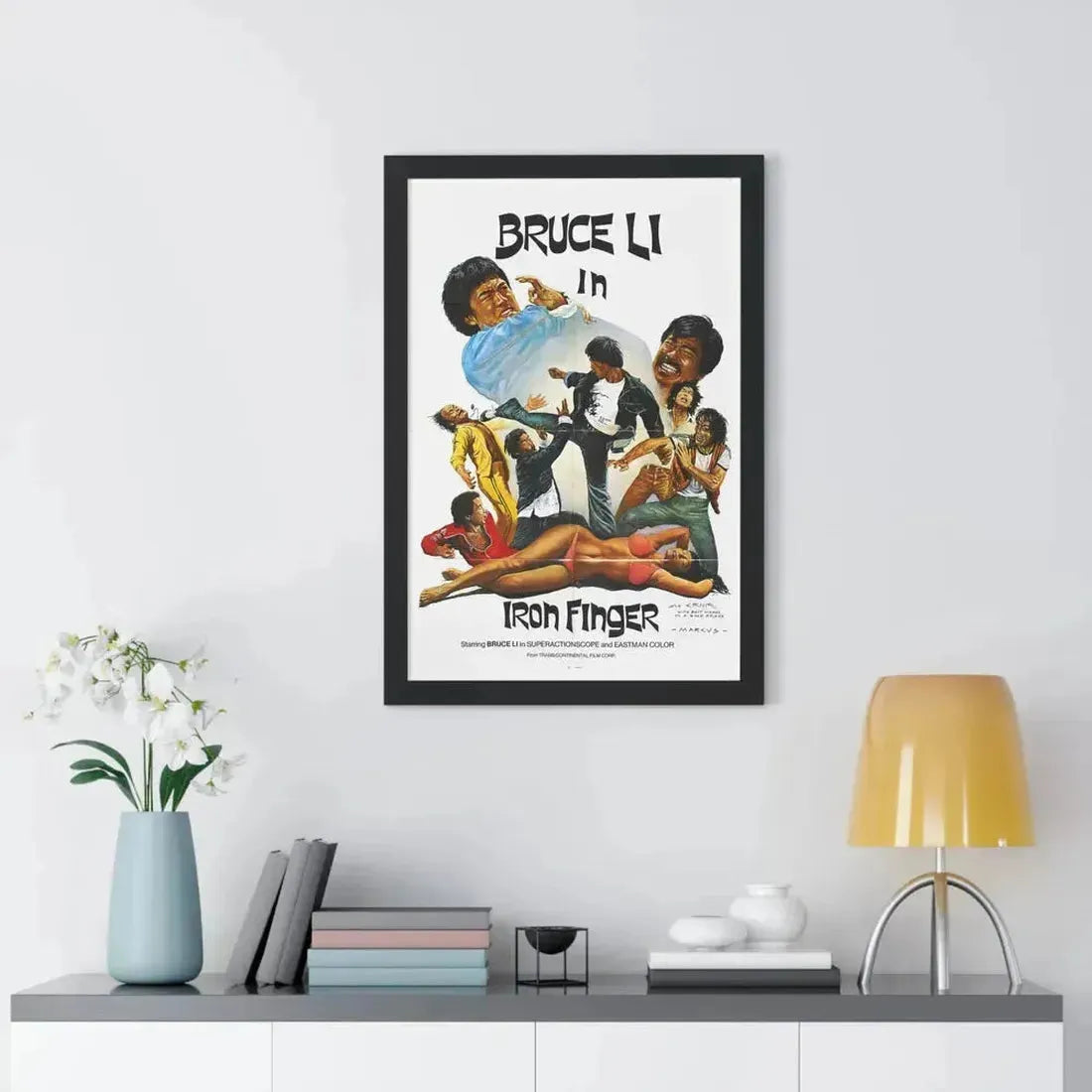 IRON FINGER 1979 - Framed Movie Poster - The Sticker Space