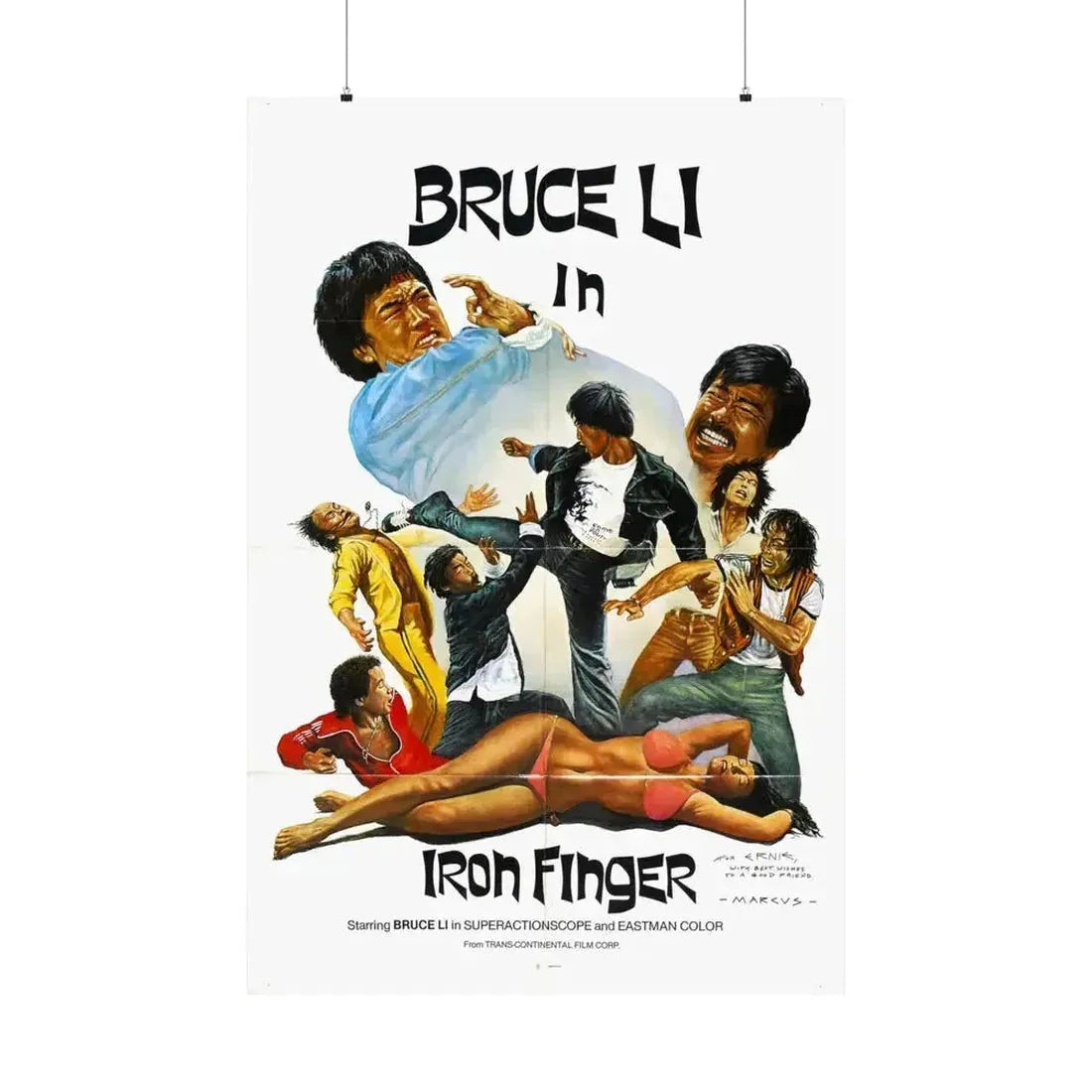 IRON FINGER 1979 - Paper Movie Poster 36" x 54" Matte - The Sticker Space