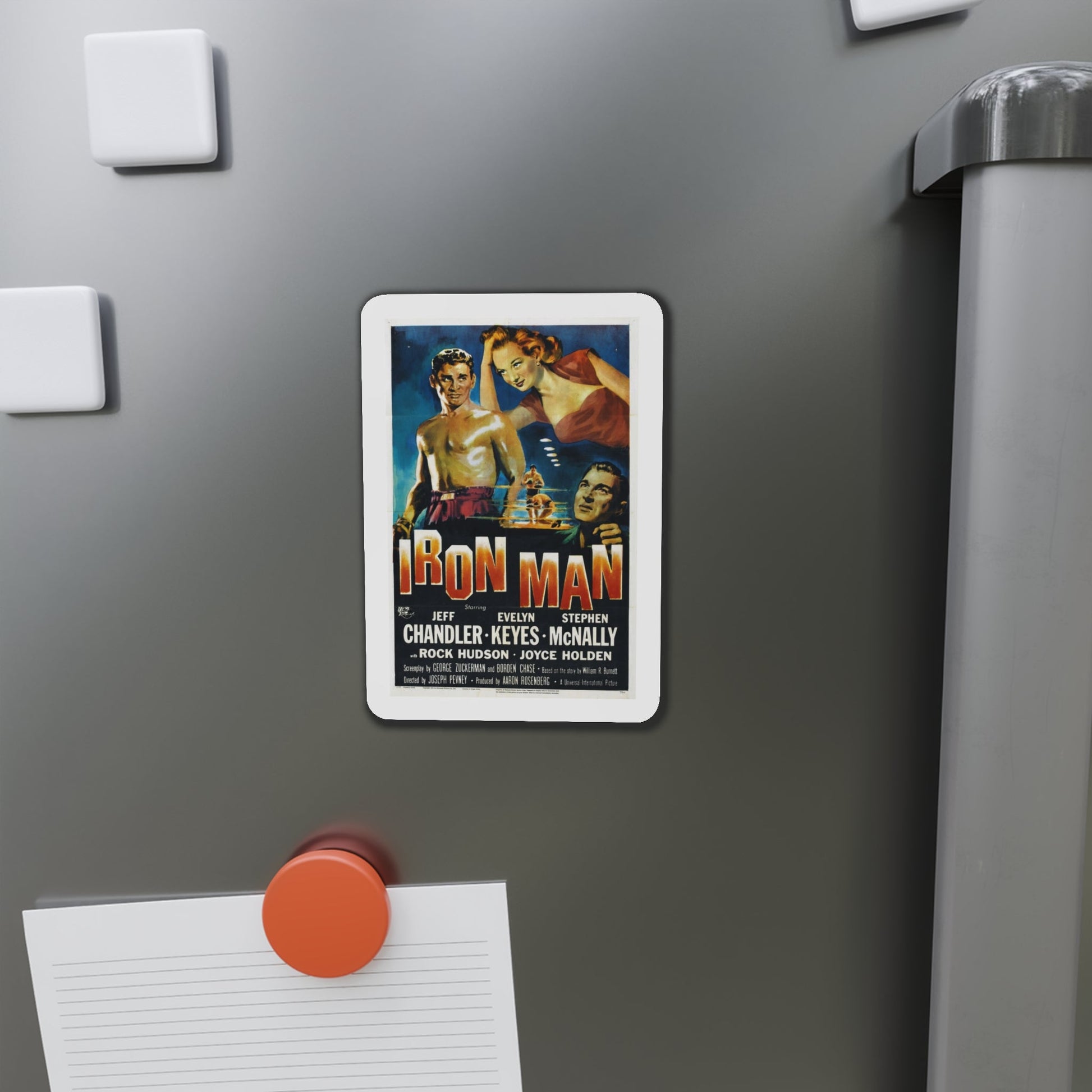 Iron Man 1951 Movie Poster Die-Cut Magnet-The Sticker Space