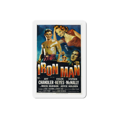 Iron Man 1951 Movie Poster Die-Cut Magnet-2 Inch-The Sticker Space