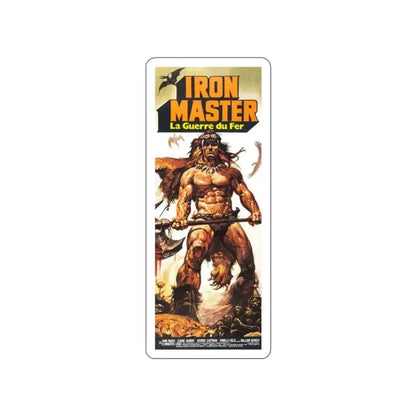 IRONMASTER (FRENCH) 1983 Movie Poster STICKER Vinyl Die-Cut Decal 2 Inch - The Sticker Space
