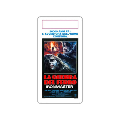 IRONMASTER (ITALIAN) 1983 Movie Poster STICKER Vinyl Die-Cut Decal 4 Inch - The Sticker Space