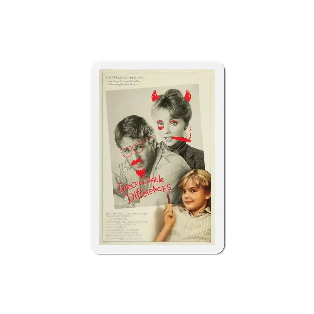 Irreconcilable Differences 1984 Movie Poster Refrigerator Magnet 3 Inch - The Sticker Space