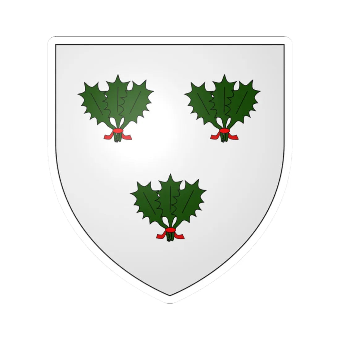 Irvine of Drum arms (Scotland) (Coat of Arms) STICKER Vinyl Kiss-Cut Decal 2 Inch White - The Sticker Space