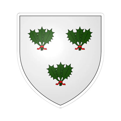 Irvine of Drum arms (Scotland) (Coat of Arms) STICKER Vinyl Kiss-Cut Decal 6 Inch White - The Sticker Space