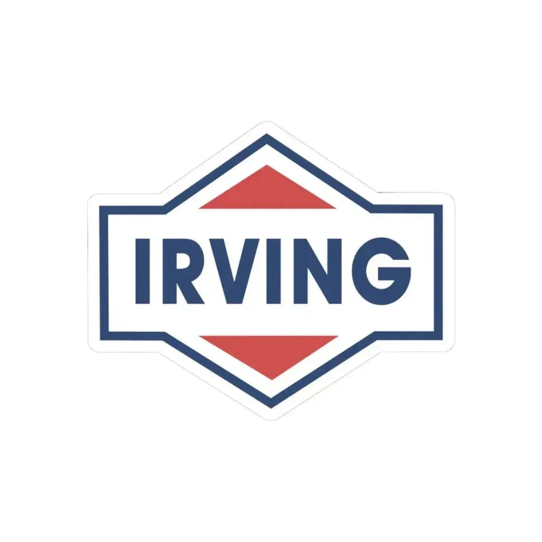 Irving Oil (Logo) STICKER Vinyl Kiss-Cut Decal 3 Inch White - The Sticker Space