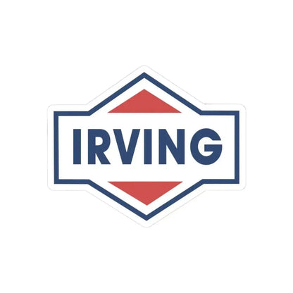 Irving Oil (Logo) STICKER Vinyl Kiss-Cut Decal 3 Inch White - The Sticker Space