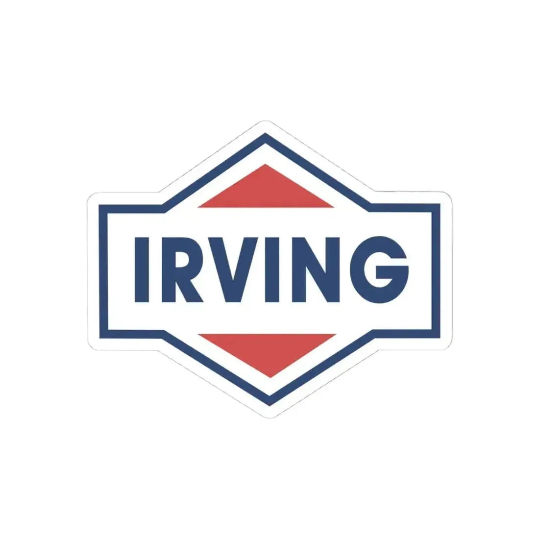 Irving Oil (Logo) STICKER Vinyl Kiss-Cut Decal 4 Inch White - The Sticker Space