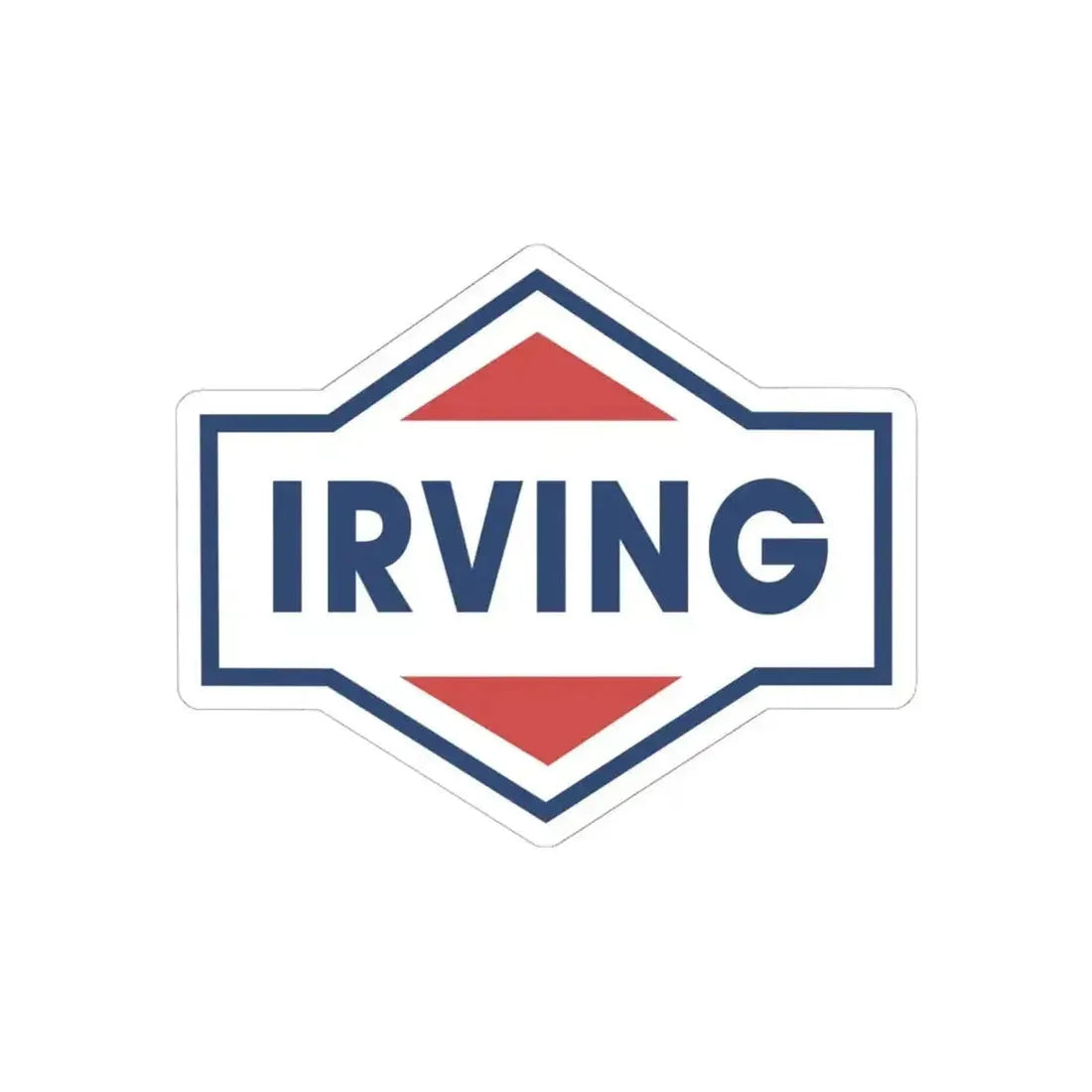 Irving Oil (Logo) STICKER Vinyl Kiss-Cut Decal 6 Inch White - The Sticker Space