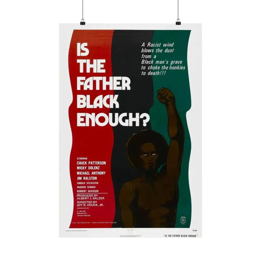 IS THE FATHER BLACK ENOUGH (NIGHT OF THE STRANGLER) 1972 - Paper Movie Poster 20″ x 30″ Matte - The Sticker Space