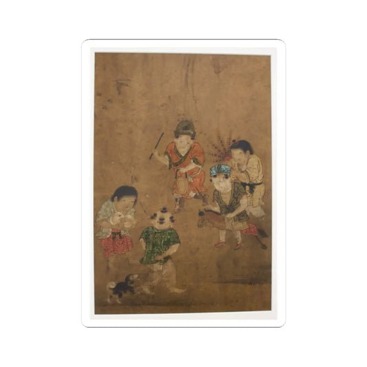 Isei - Chinese Children at Play - unknown v3 - STICKER Vinyl Kiss-Cut Decal