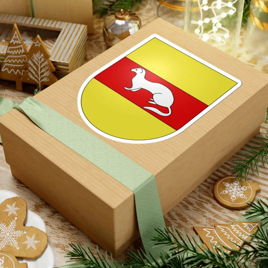 Iseo-coat of arms (Switzerland) (Coat of Arms) STICKER Vinyl Kiss-Cut Decal - The Sticker Space