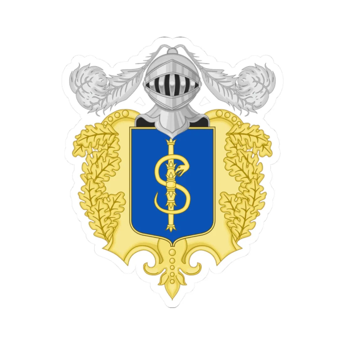 Isernia-Stemma (Italy) (Coat of Arms) STICKER Vinyl Kiss-Cut Decal 2 Inch White - The Sticker Space