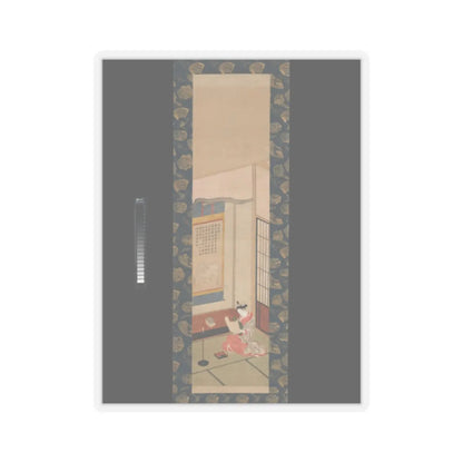 Ishikawa Toyonobu - Courtesan Reading a Letter - mid-18th century v1 - STICKER Vinyl Kiss-Cut Decal
