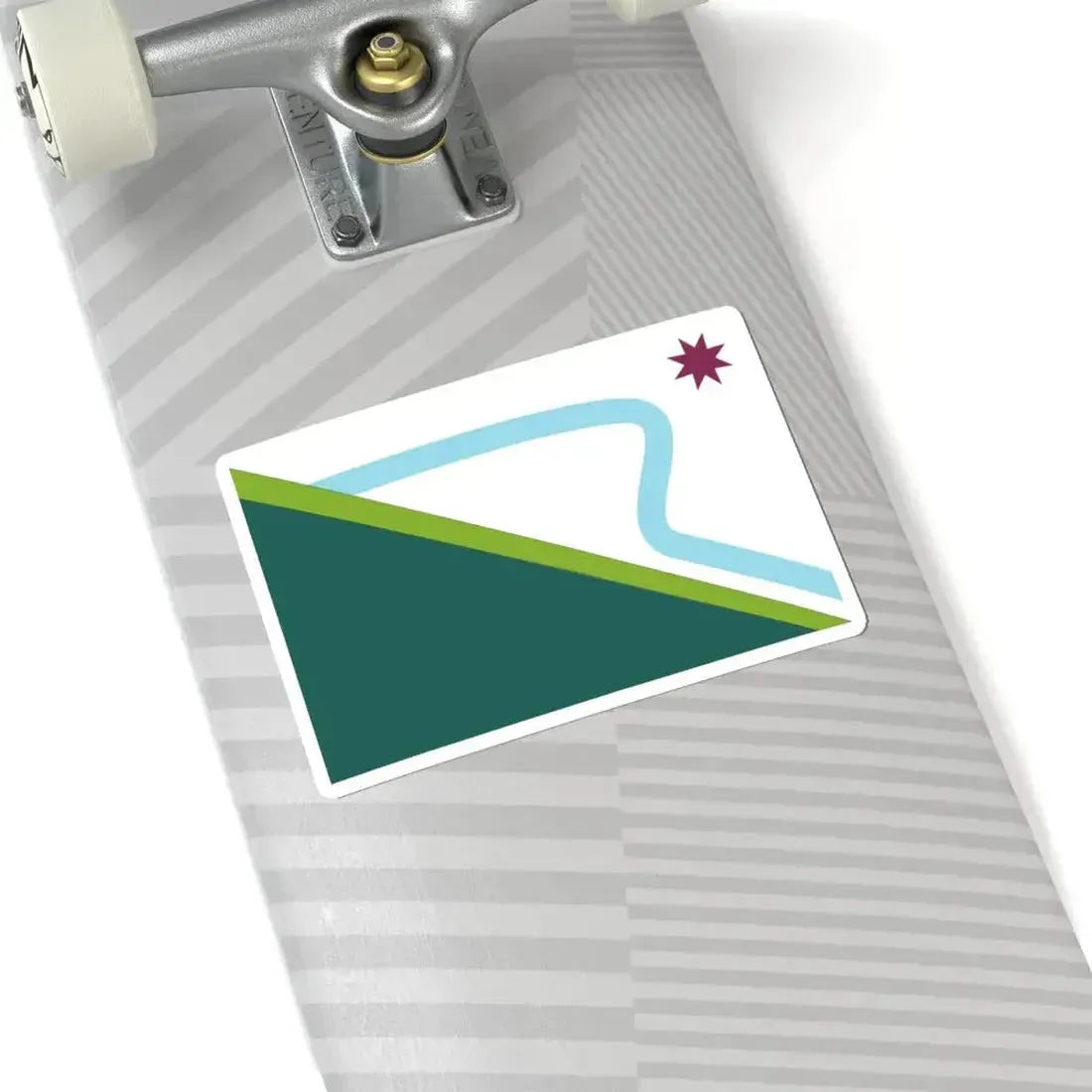 Isla de Maipo Flag (Chile) STICKER Vinyl Kiss-Cut Decal - The Sticker Space