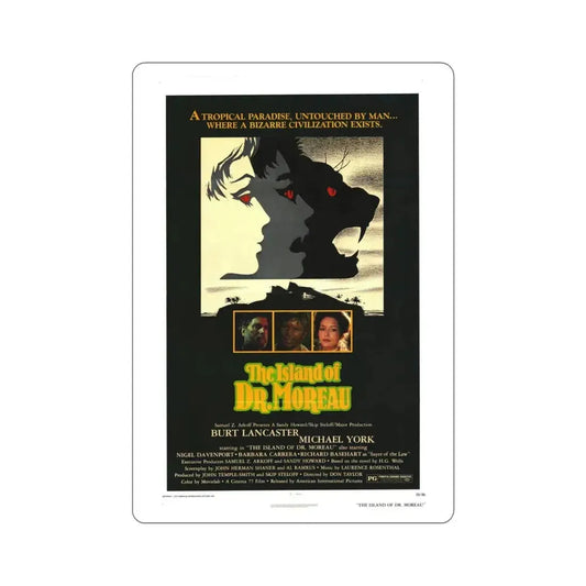 Island of Dr Moreau The 1977 Movie Poster STICKER Vinyl Die-Cut Decal 6 Inch - The Sticker Space