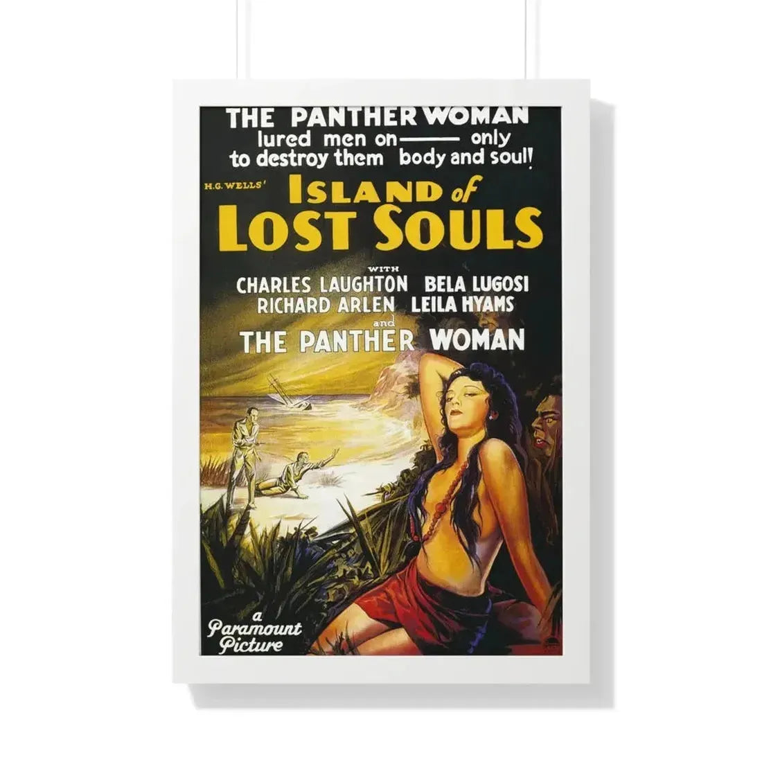 ISLAND OF LOST SOULS 1932 - Framed Movie Poster - The Sticker Space