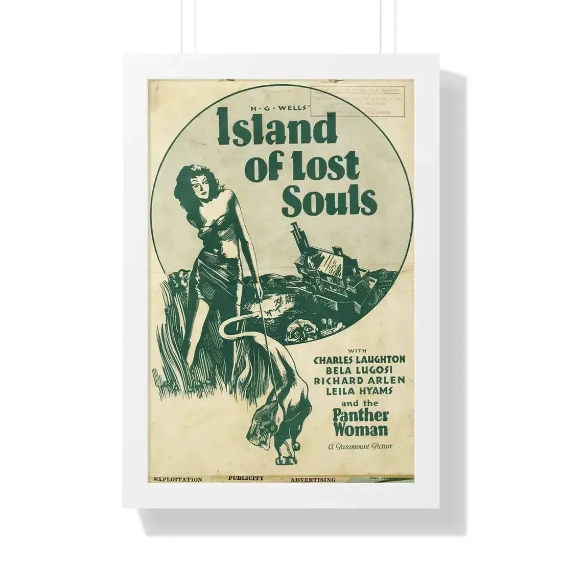 ISLAND OF LOST SOULS (3) 1932 - Framed Movie Poster - The Sticker Space