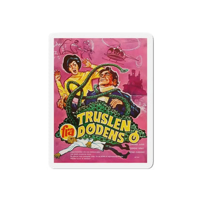 ISLAND OF TERROR (DANISH) 1966 Movie Poster - Refrigerator Magnet 5 Inch Die-Cut - The Sticker Space