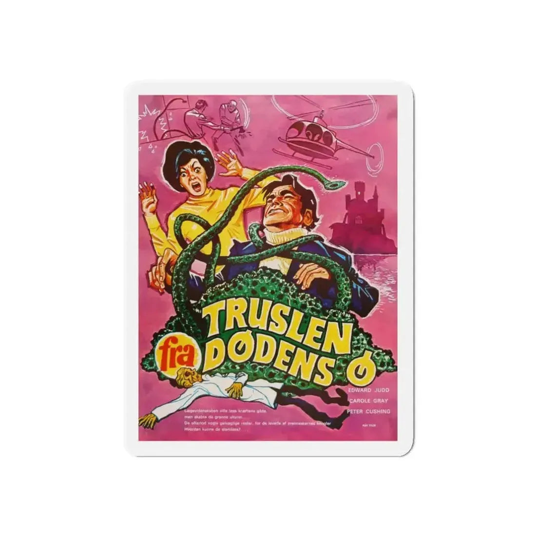 ISLAND OF TERROR (DANISH) 1966 Movie Poster - Refrigerator Magnet - The Sticker Space