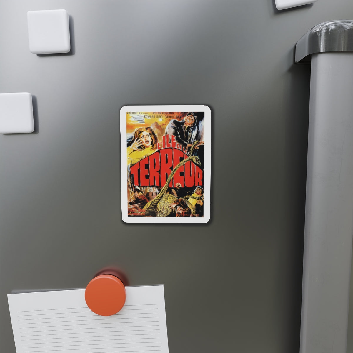 ISLAND OF TERROR (FRENCH) 1966 Movie Poster - Refrigerator Magnet-The Sticker Space