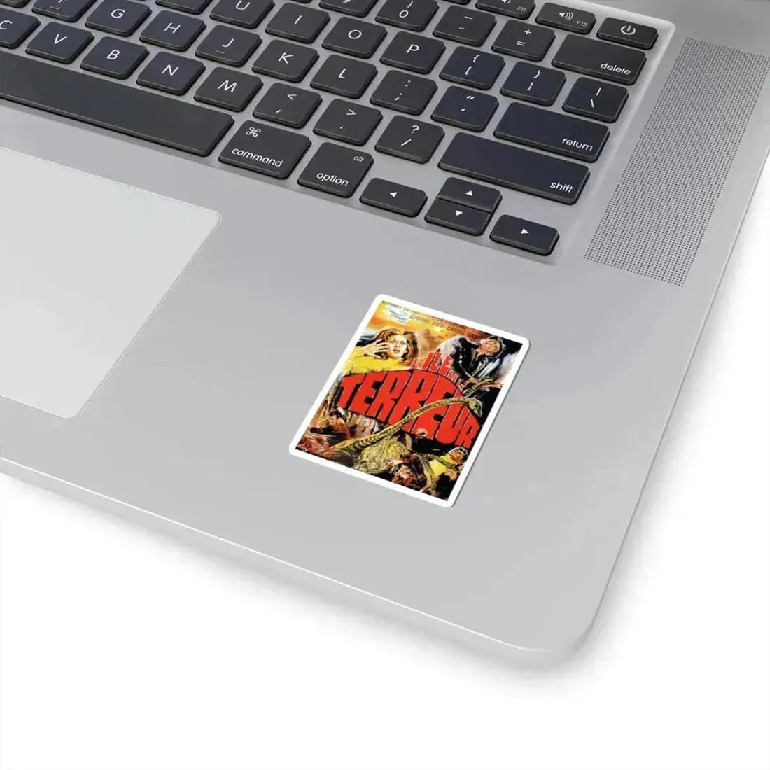 ISLAND OF TERROR (FRENCH) 1966 Movie Poster - STICKER Vinyl Kiss-Cut Decal - The Sticker Space