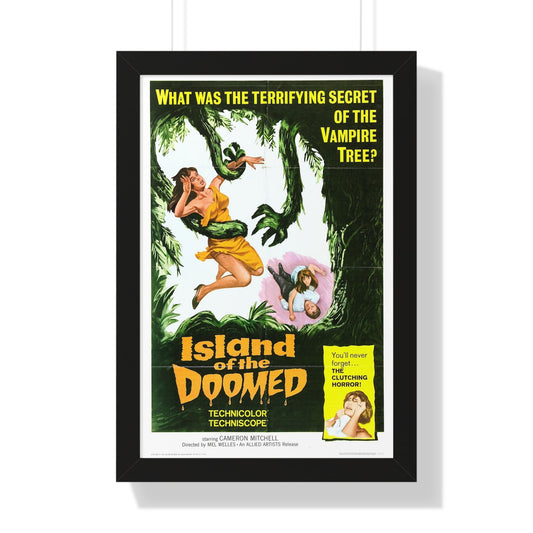 ISLAND OF THE DOOMED 1967 - Framed Movie Poster-16″ x 24″-The Sticker Space