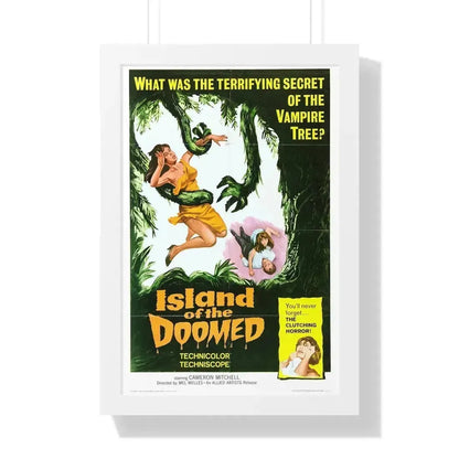 ISLAND OF THE DOOMED 1967 - Framed Movie Poster 16″ x 24″ White - The Sticker Space